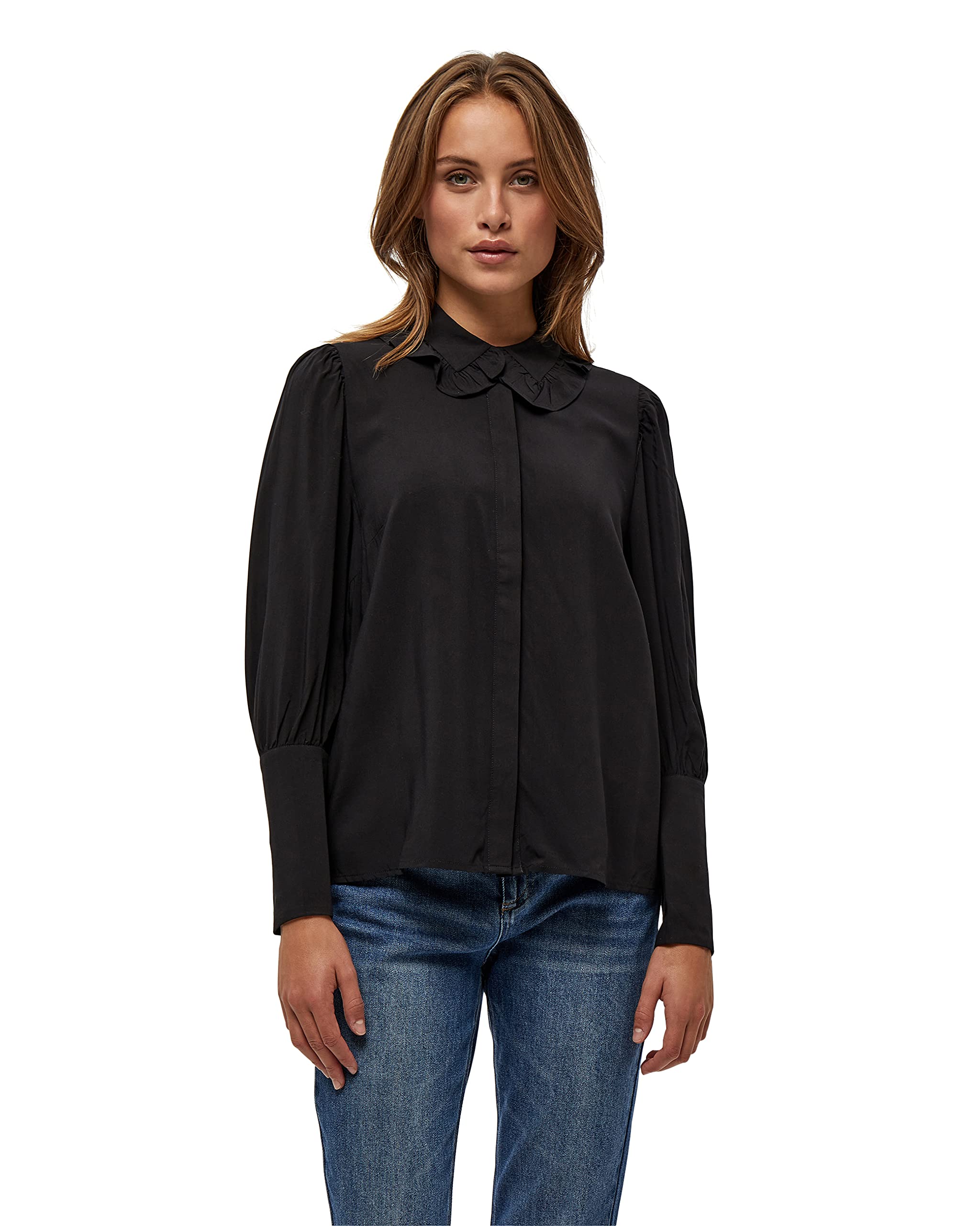 Peppercorn Damen Jule Shirt, 9000 BLACK, L