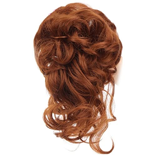 Bun Haarteile Wellenförmiger Pferdeschwanz, synthetischer Chignon for Frauen, unordentlicher Dutt, Haarteil, Haargummi, superlange, zerzauste Hochsteckfrisur, Haarverlängerung mit elastischem Band, lo