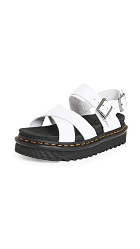 Dr. Martens Damen Voss II Sandale, Weiß Hydro, 42 EU