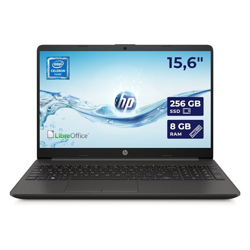 HP 250 G9 Notebook Display 15.6" 1366 x 768 Pixel Intel N4500 8 GB DDR4-SDRAM 256 GB SSD Wi-Fi Libre Office W10