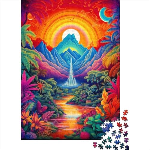 Unterhaltsame Puzzles für Erwachsene mit 1000 Teilen „Dream World“, 1000-teiliges Puzzle für Erwachsene für anspruchsvolle Puzzlespiele und Familienspiele (Größe: 75x50cm)