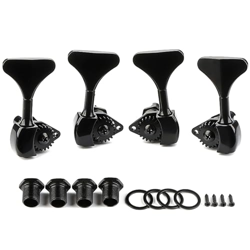 Elektrische Bass Stimmwirbel Peg Gitarre Open Gear Tuning Pegs Maschine Kopf Metall Saiten Stimmgerät 4 String Bass Maschine Kopf Knöpfe