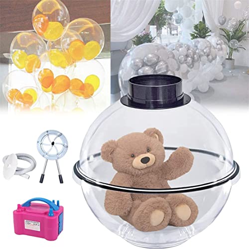 YSWBP Ballonfüllmaschine, Ballon-Expander-Extraktor mit Ballonpumpe und Crimpzange, Ballongeschenke für Rosenstrauß, Hochzeit, Weihnachten, Geburtstagsfeier, Geschenkkunst