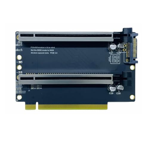 WELLDOER PCIe3.0 X16-zu PCIE X8X8-Steckplatz Erweiterungsadapterkarte Erweitern Die Computerfunktionen