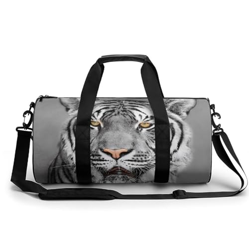 Niedlicher Tiger Sport Duffel Bag Sporttasche Reisetasche Handgepäck Tasche Schwimmtasche Weekender Bag 45x23x23cm