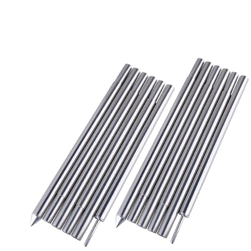 Zelt Tarp Stangen Set, 2 Stück 6 Abschnitte Zeltüberdachungsstange Aluminiumlegierung Zeltstangen Stützstangen Klappbare tragbare Zeltstange for Camping Wasserdichte Segelschattenstange(Silver)