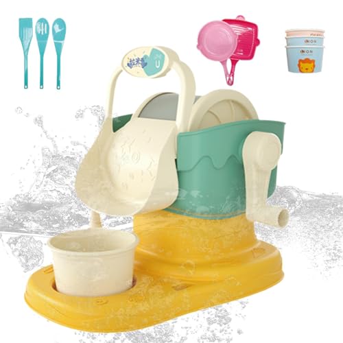 Weppduk Spiel-Eiscreme-Set für Kinder,Pretend-Eiscreme-Sets für Kinder | Interaktives Eiscreme-Set für Kinder,Küchenzubehör Kinder-Eisspielzeug, interaktives Eltern-Kind-Eismaschinenspielzeug für und