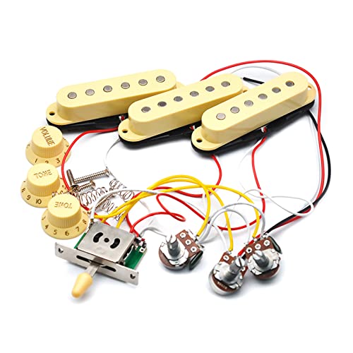 Gitarren Vorverdrahteter Kabelbaum Gitarren Tonabnehmer 5-Wege Schalter Kabelbaum Konverter 500K Potentiometer 2T1V Kabelbaum Kit Gitarren Tonabnehmer Kabelbaum