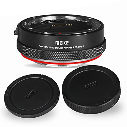 Meike MK-EFTR-B für Canon EF/EF-S Objektiv auf RF Mount Kameras Autofokus Objektiv Adapter mit Steuerring für Canon EF/EF-S Objektive auf Canon EOS R RP R5 R6 und RED Komodo Kameras