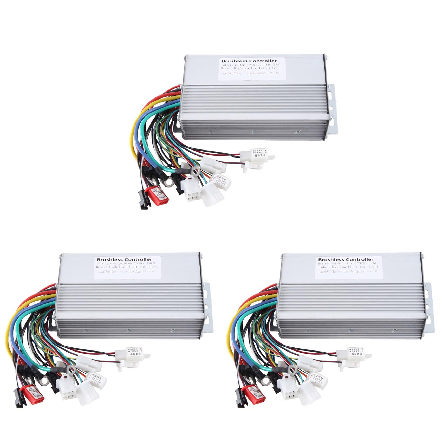 SICOSALT 3X 48V 60V 64V 72V 1000W 1500W Elektrischer Controller 12 Tube Dual Mode E-Bike Bürstenloser Controller Geschwindigkeitsmotor