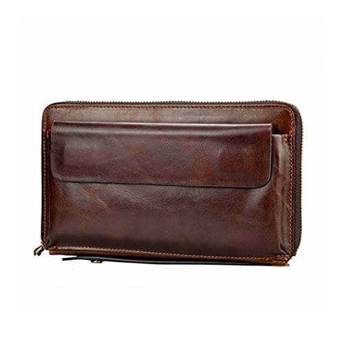 NEWNAN Herren-Clutch-Geldbörse, Lange Herren-Geldbörse, Herren-Clutch, Clutch-Tasche, Herren-Handtasche (Farbe: A, Größe: Einheitsgröße)