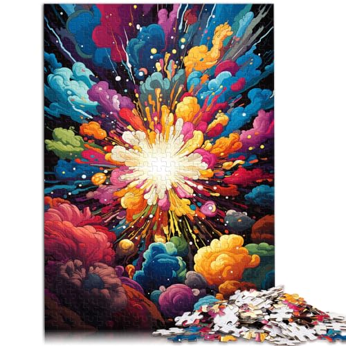 Puzzlespiele Bunte psychedelische Kunst für Erwachsene 1000-teiliges Puzzle Holzpuzzle Familienspiele Weihnachtsgeburtstagsgeschenke 1000 Stück (50 x 75 cm)