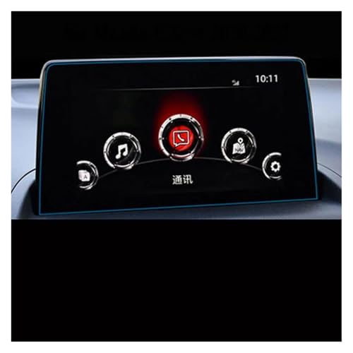 IMMLSX Für Mazda CX-4 2020 2021 Protector Auto Gehärtetem Glas Bildschirm Schutz Film Aufkleber GPS Multimedia LCD Schutz Navigation Schutzfolie Navigations-Displayschutz