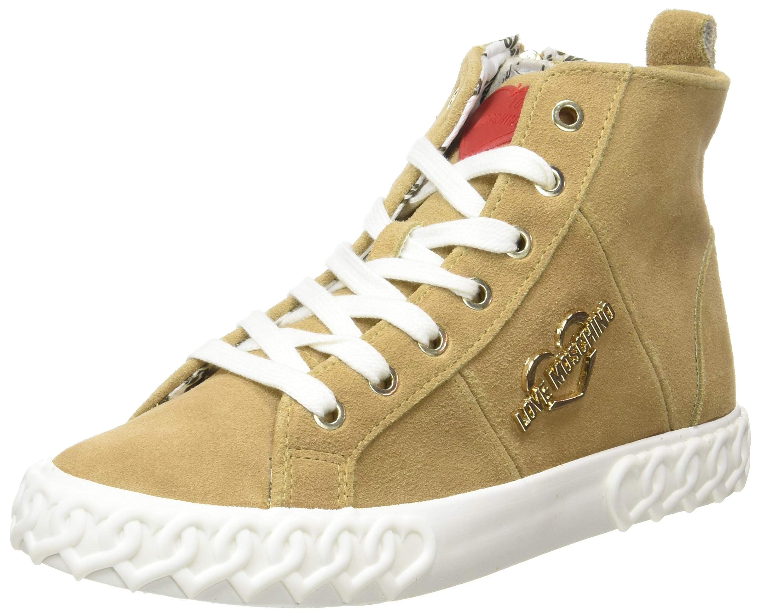 Love Moschino Damen Ja1525 Hohe Sneaker, Braun (Sabbia 105)