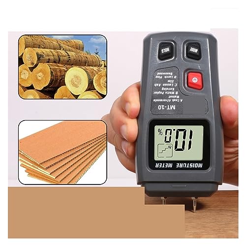 Feuchtigkeitsmesser 0-99,9% Tester Holz 2 Pin Digital Holz Feuchtigkeit Meter Holz Feuchtigkeit Tester Hygrometer Holz Feuchtigkeit Detektor Garten Werkzeug Feuchtigkeitsmesser