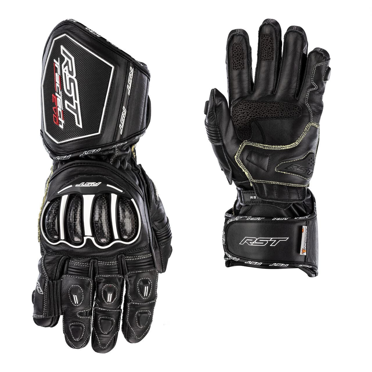 RST Tractech Evo 4 Motorradhandschuhe (Black,M)