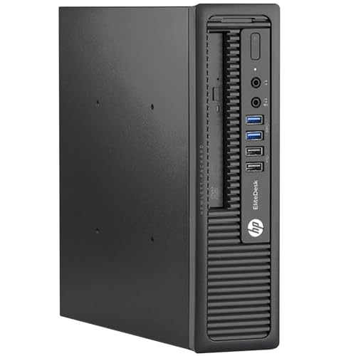 HP EliteDesk 800 G1 USDT PC Mini Computer Intel Core i5-4570S RAM 16GB SSD 240GB DVD-Player Wi-Fi Windows 11 + Office 2021 (Generalüberholt)