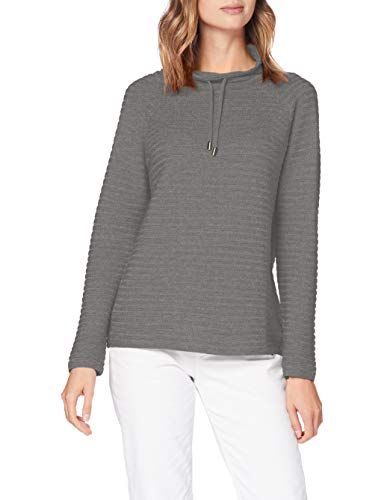 Cartoon Damen Basic-Pullover mit Stehkragen Grau,42