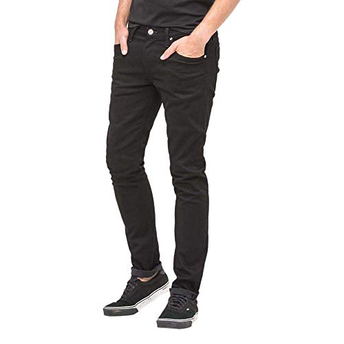 Lee Herren Tapered' Tapered Fit Jeans Luke', Schwarz (CLEAN BLACK), 34W / 36L (Herstellergröße: 34W / 36L)