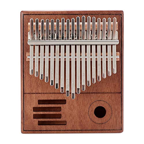 Pcivzxam Kalimba Daumenklavier mit 17 Tasten, Retro, Holz, Mahagoni, Kalimba, tragbares Musikinstrument, Kinder, Anfänger