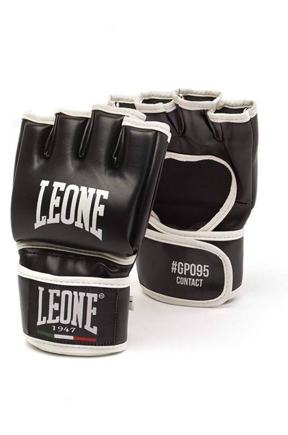 LEONE 1947, Kontakt MMA-Handschuhe, Unisex-Erwachsene, Schwarz, M, GP095