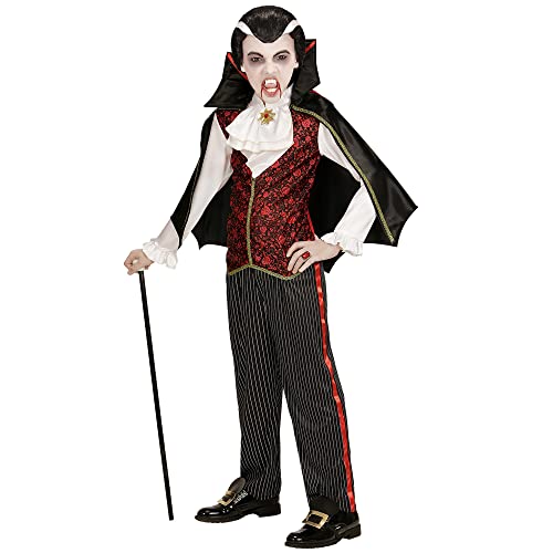 "VAMPIRE" (vest with shirt and jabot, pants, cape) - (140 cm / 8-10 Years)