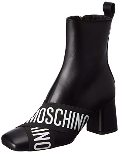 Love Moschino Damen SCA.nod.grosso75 Vitello Stiefelette, Schwarz, 35 EU