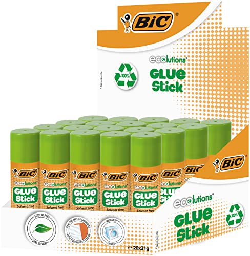 Bic Ecolutions Klebestift, Box mit 20 Stück