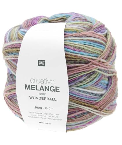 200g Creative Melange Aran - Wonderball - Farbe 22 - Verlauf pastell