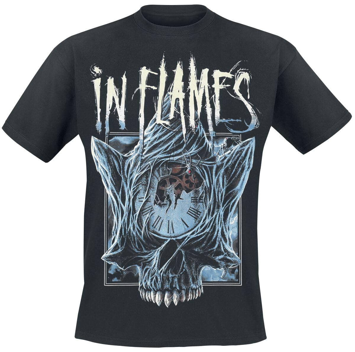 In Flames The Great Deceiver Männer T-Shirt schwarz L 100% Baumwolle Band-Merch, Bands