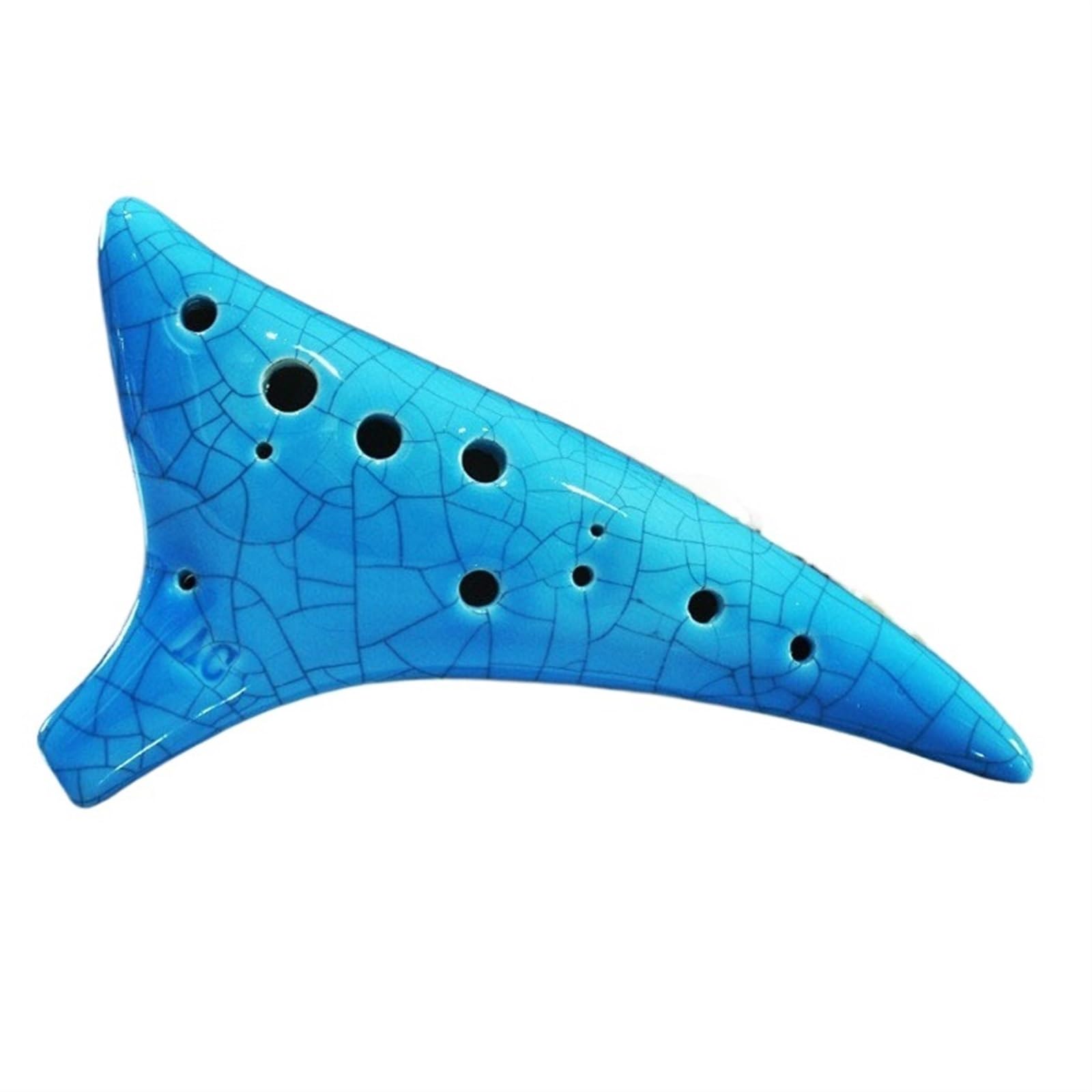 Instrumento Ocarina Adulto 12-Loch-Okarina C-Ton AC-Ton Anfänger-Tutorial Lehrmaterial geräucherte Okarina (A)