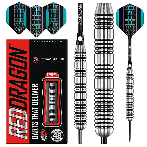 RED DRAGON Bunker Buster 48g Tungsten Darts Set mit Flights und Schäfte