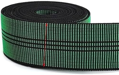 Bund elastisch, 2/5 m, 43/50/70 mm Breite, Nähen, elastische Bänder for Sofa, Kissen, Dekor, Band, Gurtband, Kleidung, hochelastisches Band, DIY-Zubehör, Grün, 70 mm, 5 Meter (Farbe: Grün, 50 mm). (C