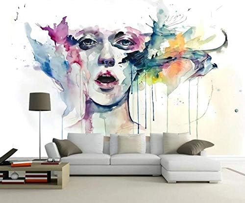 XLMING Handgemalte Kunst Abstrakte Schönheit Dazzle 3D Tapeten Home Esszimmer Sofa Schlafzimmer Wohnzimmer TV Hintergrund-300cm×210cm