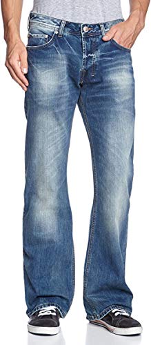 LTB Jeans Herren Boot-Cut Jeans Tinman, Gr. W32/L36 (Herstellergröße: 32), Blau (Powder Aged Wash)