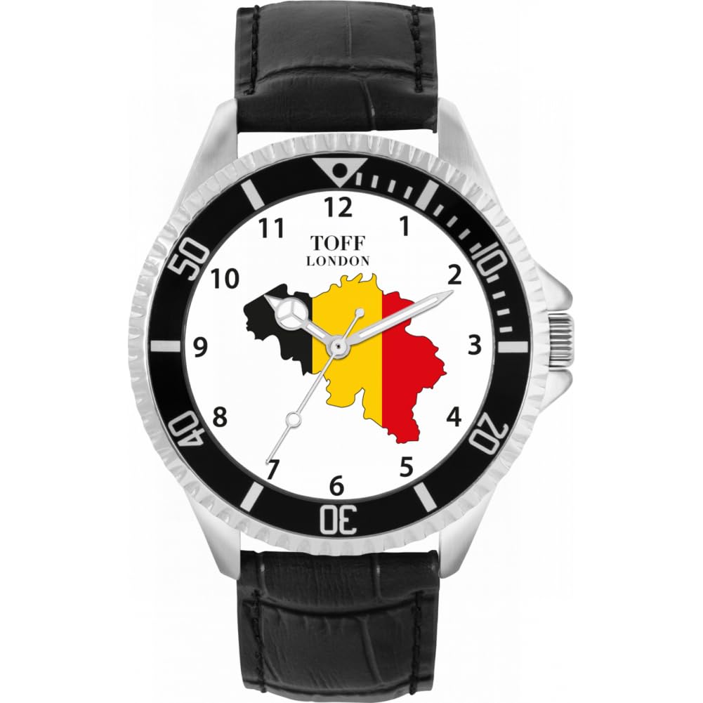 Toff London Belgien-Flaggen-Uhr