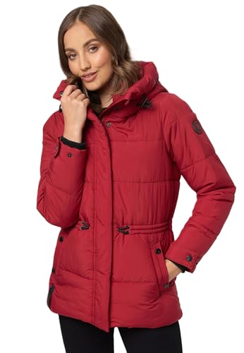 MARIKOO Damen Winter Jacke gesteppte Winterjacke Stepp warm B947 [B947-Akum-Baby-Blue-Gr.S]