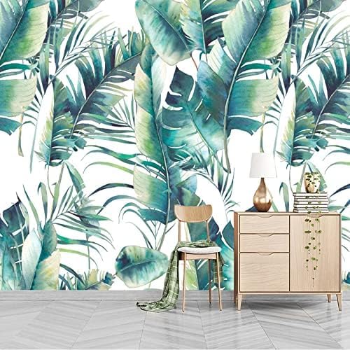 XLMING Vintage Bananenblatt Minimalistische Kunst 3D Tapete Home Dekoration Wohnzimmer Sofa Schlafzimmer Tv Hintergrund Wand-300cm×210cm