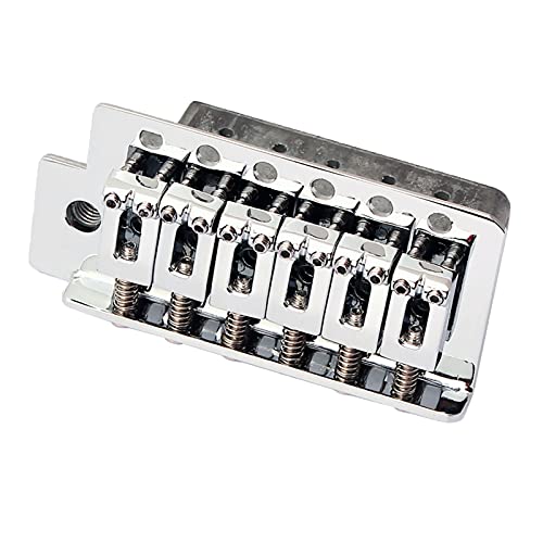 Linkshänder Aus Metall 6 Saiten E- Gitarre Tremolo Bridge Set Silber Tune-o-matic Steg