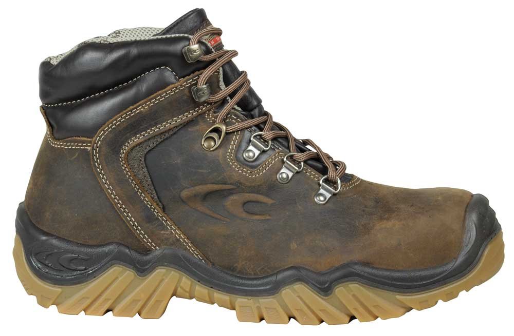 Cofra 80350-001.W45 PIRENEI S3 WR HRO SRC Sicherheitsstiefel, Braun/Beige, Größe 45