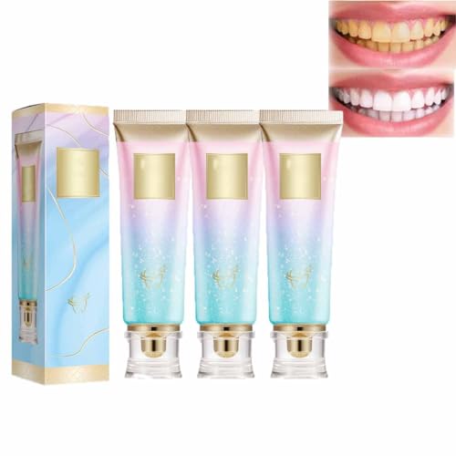 Body Accel Niacinamide Whitening Toothpaste,Teeth Whitening Toothpaste,Fresh Breath Toothpaste,Remove Tooth Stains,Nicotinamide Sparkling Toothpaste,Fresh Breath Complete Care Teeth (3pcs)