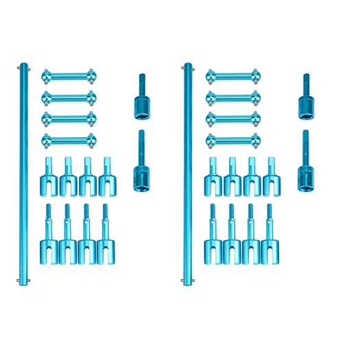 SICOSALT 2 Satz Metallantriebswelle Dog Bone Gearbox Joint Cup für TT01 TT-01 TT01D TT01E RC Auto Upgrade Teile Zubehör