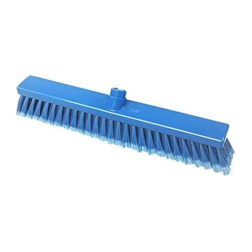 Maya Professional Tools 15004-2 Besen FBK/Lebensmittelhygiene mit geschlitzten Borsten, 400 mm x 50 mm, Blau