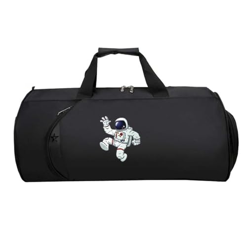 Kleine Reisetasche Anime N.A.S.A, HandgepäCk Tasche Faltbar, Overnight Weekend Damen HandgepäCk Sporttasche Koffer Flugzeug(Black 7)