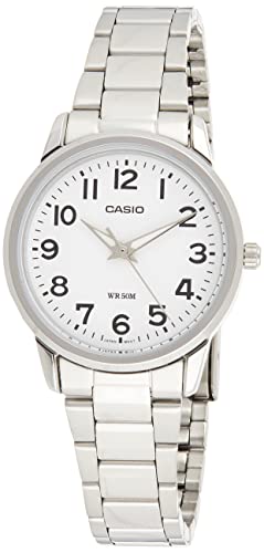 Casio ltp1303d-7bv 19531. – Armbanduhr Damen, Armband aus Edelstahl Farbe Silber