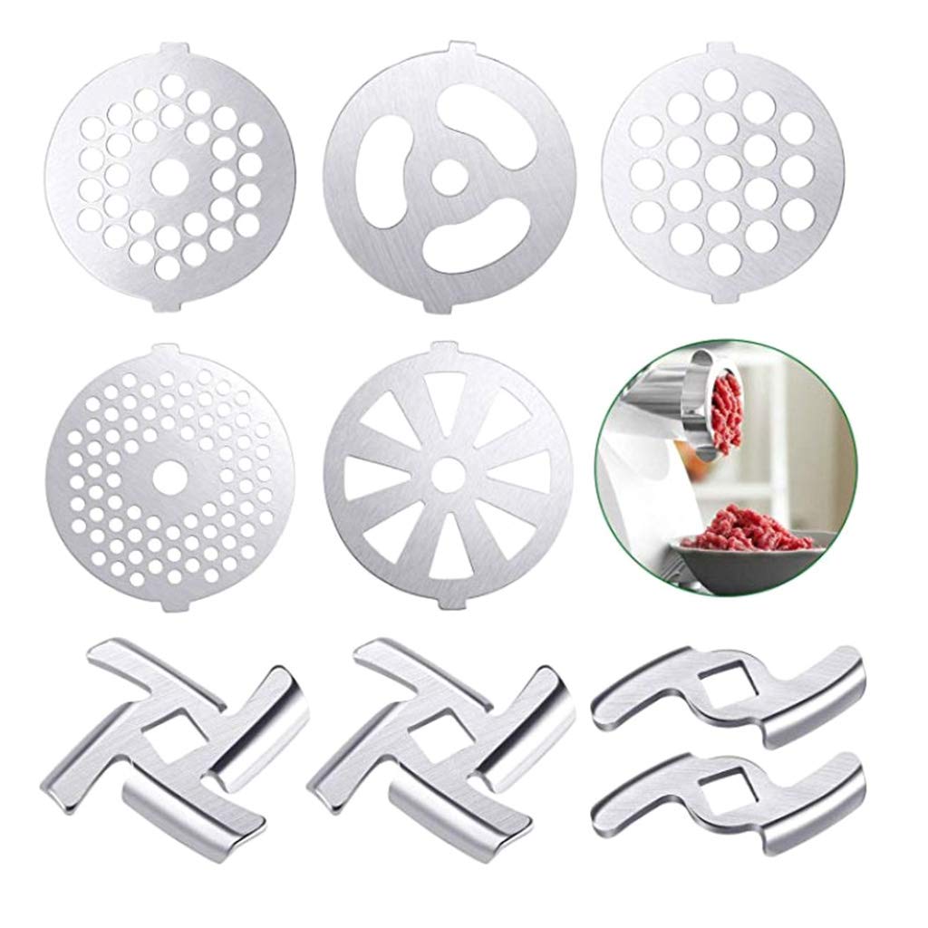 Edelstahl-Fleischwolf, Wurstmaschine, Lebensmittelschneider, Zerkleinerer, Ständer, Befestigungsteile für die Küche