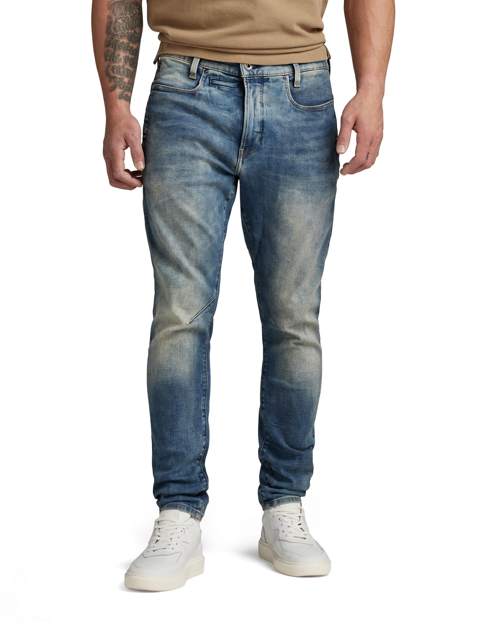 G-Star Herren D-Staq 3D Slim Jeans, Blau (medium aged D05385-8968-071), 38W / 34L