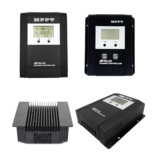 Solarregler, 10A 20A 30A 40A 50A 60A MPPT Solar Laderegler 12V/24V Auto Erkennung Panel Batterie Regler intelligente LCD Display(60A)