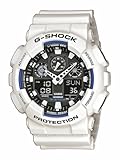 Casio G-Shock Analog-Digital Herren-Armbanduhr GA-100B weiß, 20 BAR