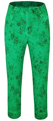 Stehmann-Loli-602W-90911 Caprihose, Wash Effect Farbe Crazy Green, Größe 44